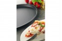 Set 3 pizza tins with steel  grill rack